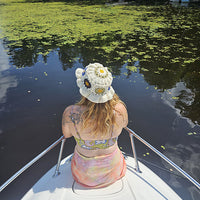 Floral Frills Bucket Hat Kit - Granny Squares CROCHET