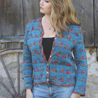 Tetris cardigan - pdf pattern