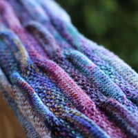 Silent Purple Scarf download pattern