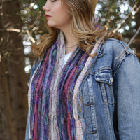 Silent Purple Scarf download pattern