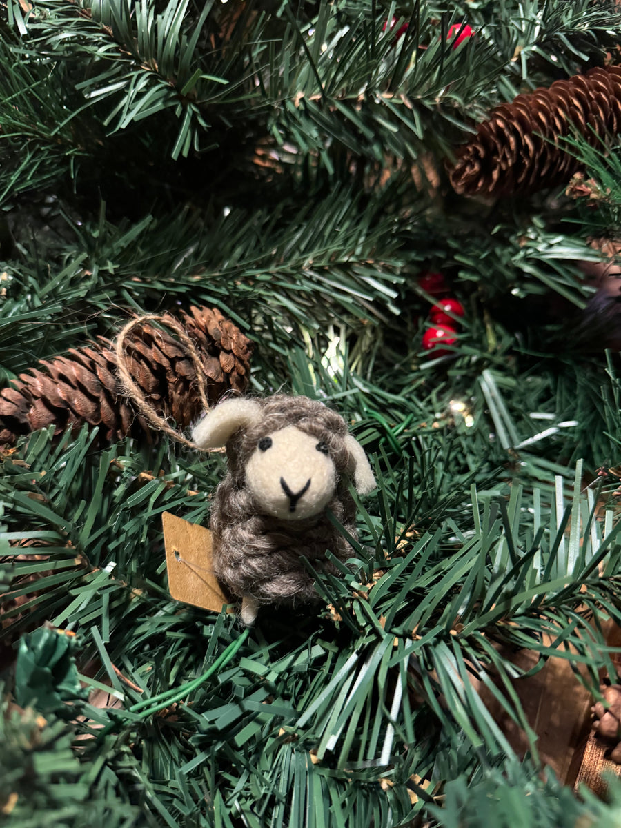 Mini Fluffy Sheep Ornament