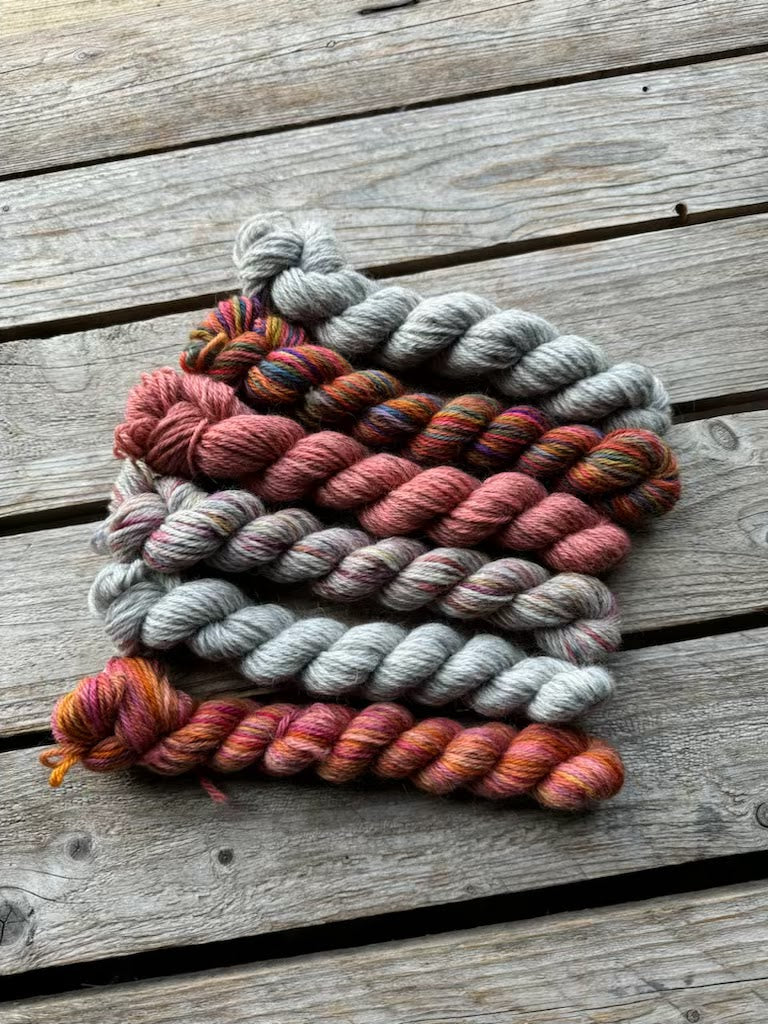 Corriedale / Corriedale Gotland 6 mini skein pack