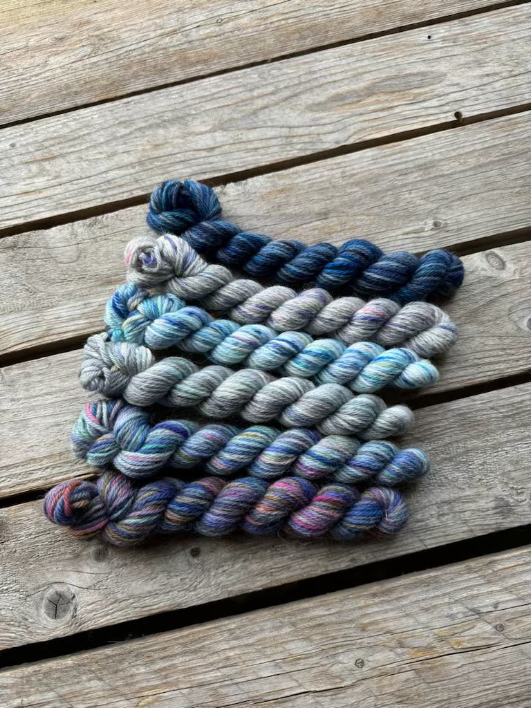 Corriedale / Corriedale Gotland 6 mini skein pack