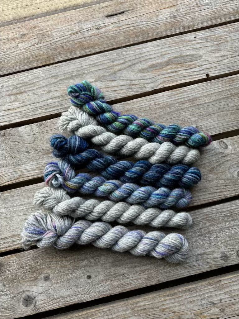 Corriedale / Corriedale Gotland 6 mini skein pack