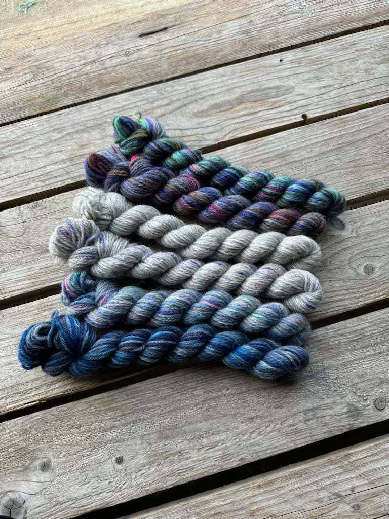 Corriedale / Corriedale Gotland 6 mini skein pack