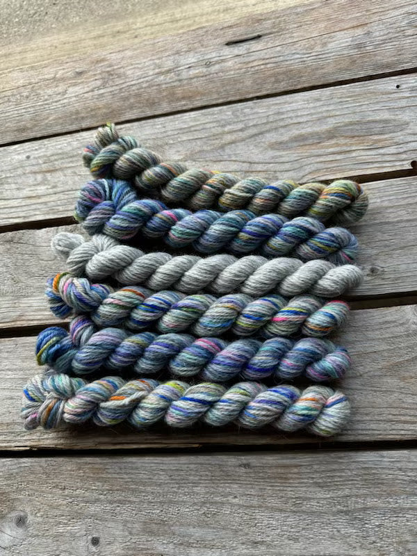 Corriedale / Corriedale Gotland 6 mini skein pack