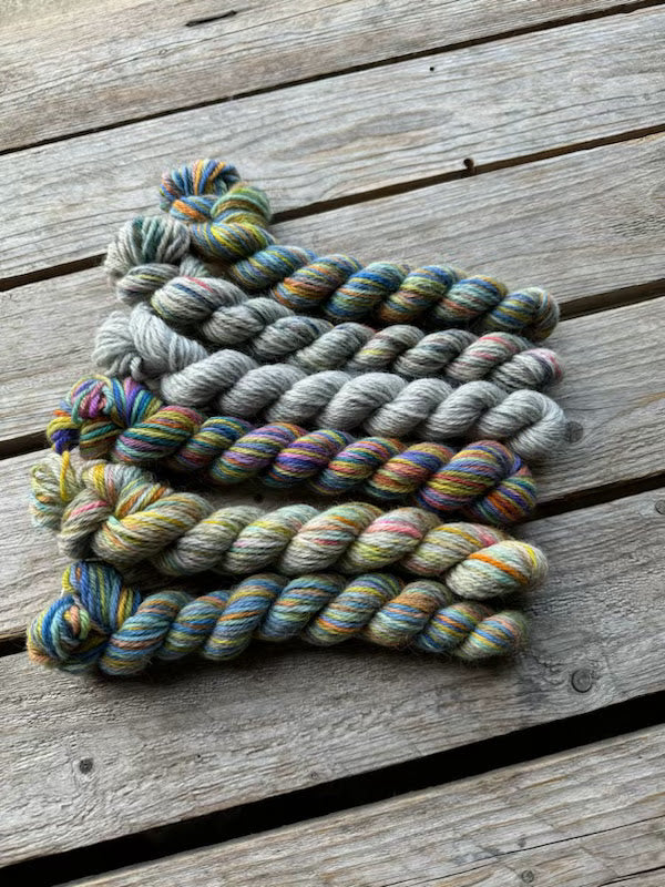 Corriedale / Corriedale Gotland 6 mini skein pack