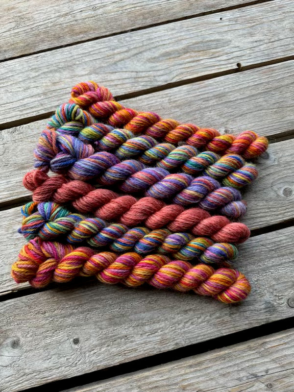 Corriedale / Corriedale Gotland 6 mini skein pack