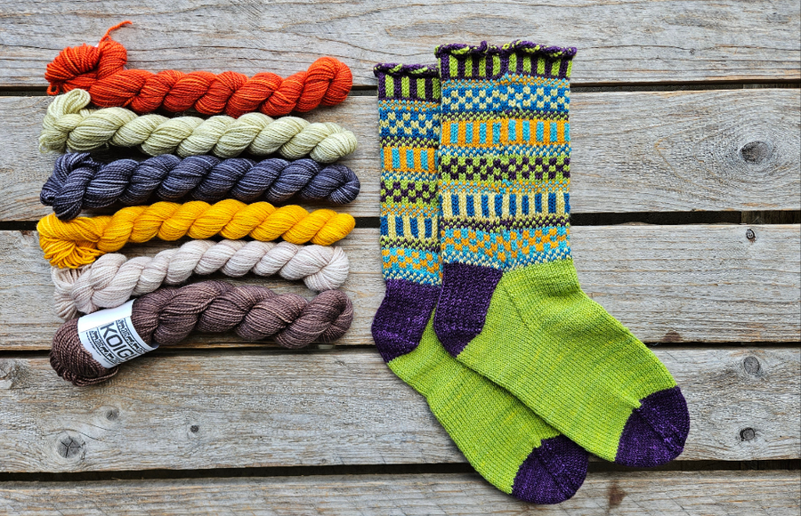 Warm Up with Colour Socks Kit