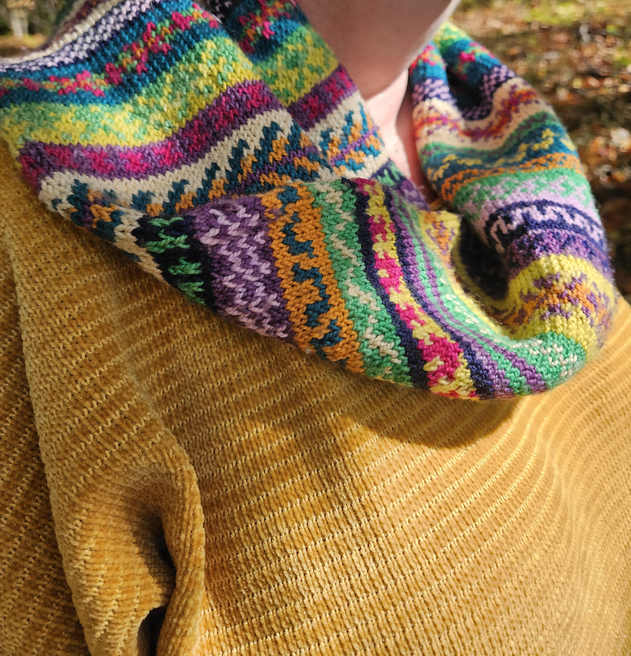 Fair Isle Mobius / Kaleidoscope Cowl Kit