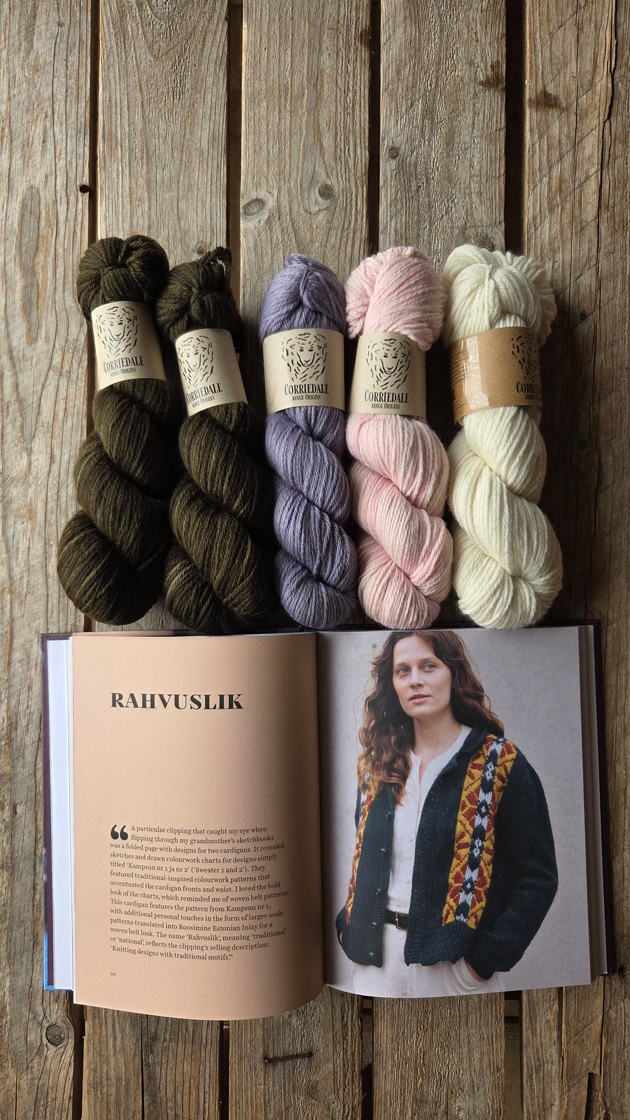 Rahvuslik Cardigan Kit -'Kindred Knits' by Aleks Byrd