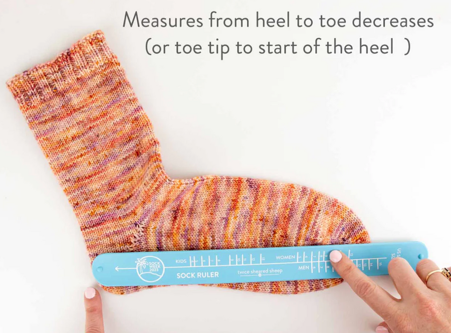 Travel Sock Ruler