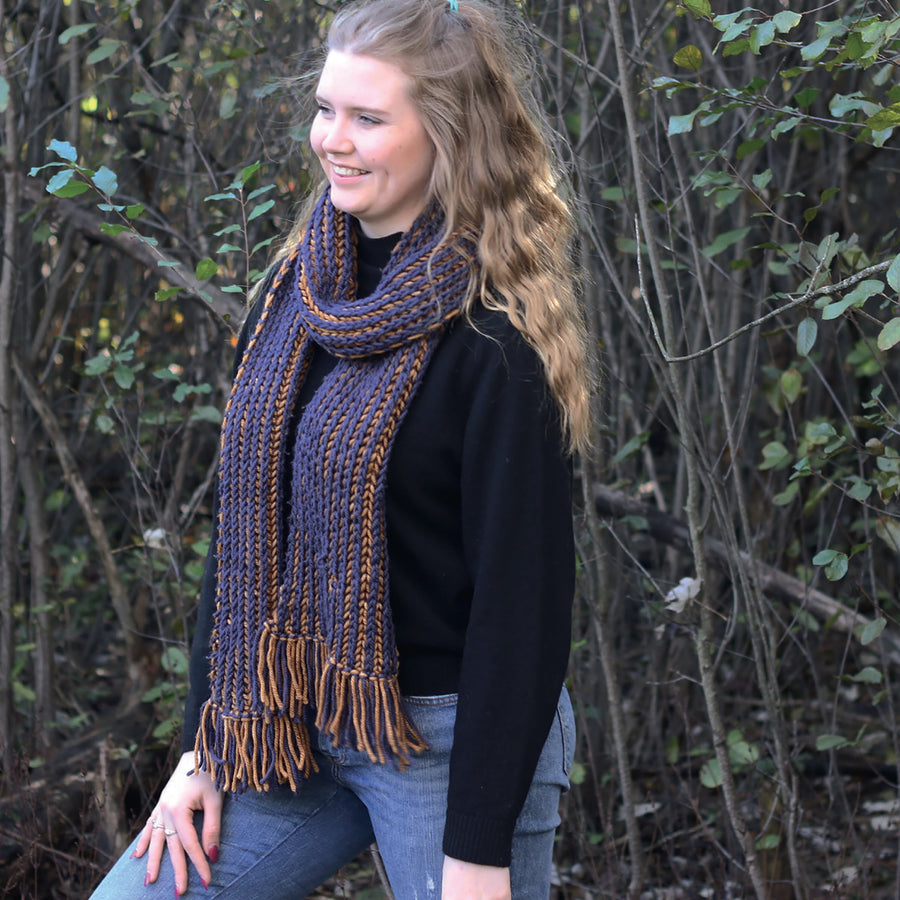 Basic Brioche Scarf PDF Pattern