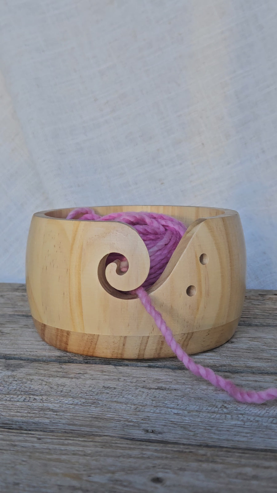 Wooden Yarn Bowl