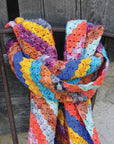 Dragonfly  Corner to Corner Scarf  - Crochet download pattern