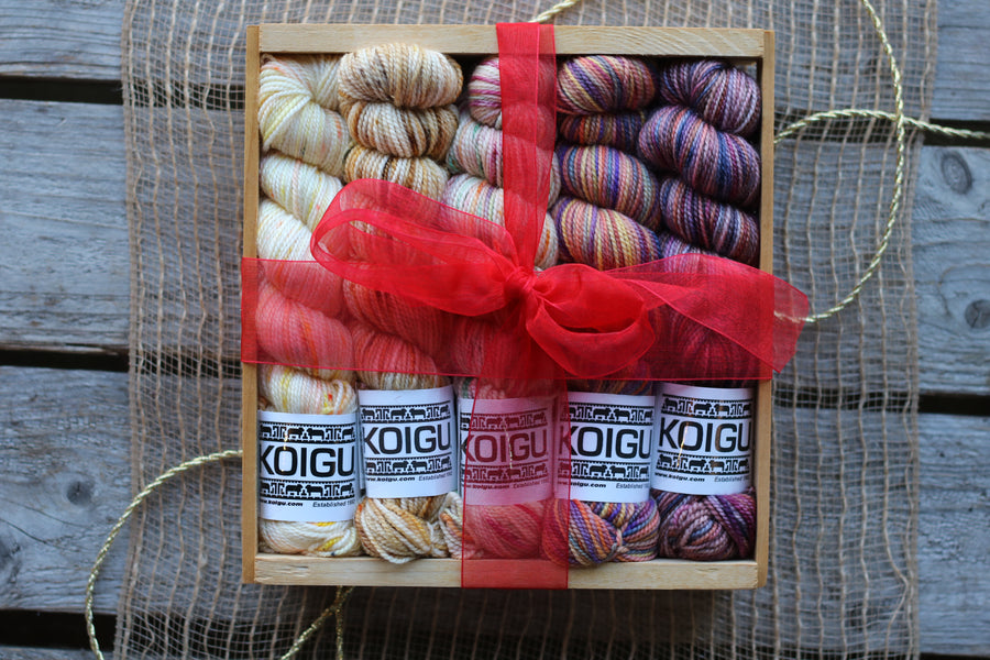 5 skein Crates - KPPPM Holiday Gift Pack
