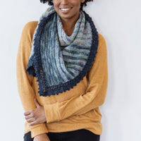 Crochet Fade Wrap | EASTON SHAWL  By TL Yarn Crafts Yarn PACK colour Brown