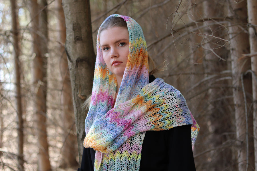Cottontail Scarf - Lace Merino