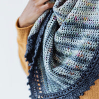Crochet Fade Wrap | EASTON SHAWL  By TL Yarn Crafts Yarn PACK colour Grey