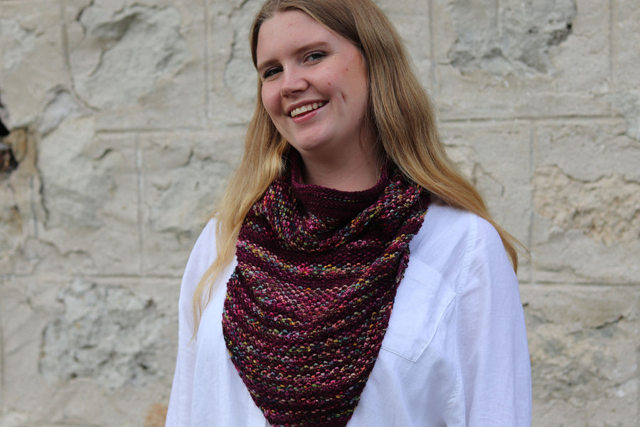 Wild Cherry Cowl Pattern -PDF